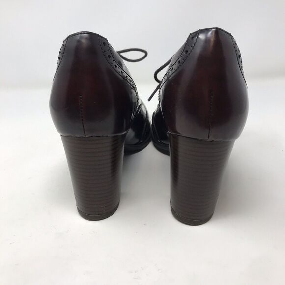 Clarks Artisan Ciera Brine Size 9.5 M Victorian Burgundy Oxford Heel Booties - Picture 8 of 13